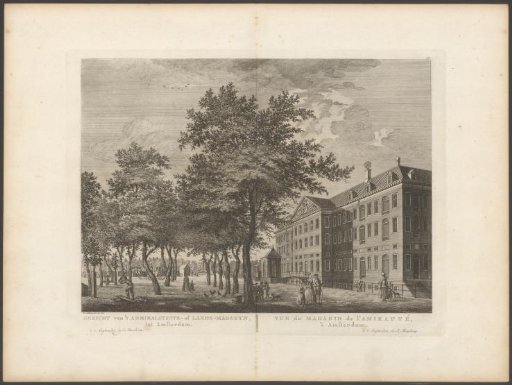 View of the State Naval Magazine (Admiralty Magazine) in Amsterdam