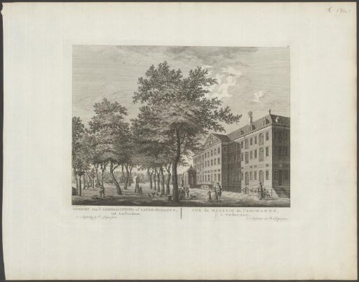 View of the State Naval Magazine (Admiralty Magazine) in Amsterdam