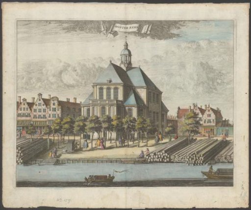 View of the Oosterkerk in Amsterdam