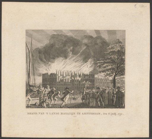 Fire at the State Sea Magazine in Amsterdam, 1791