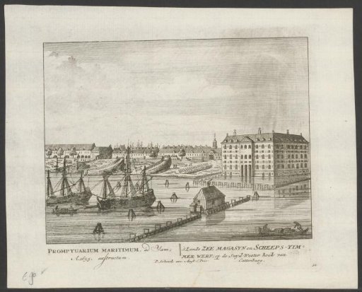 View of the State Naval Magazine (Admiralty Magazine) and the Admiralty Shipyard in Amsterdam