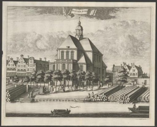 View of the Oosterkerk in Amsterdam