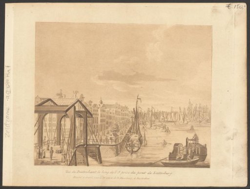 View of the Buitenkant and the IJ in Amsterdam