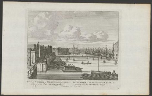 View of the Buitenkant and the IJ in Amsterdam