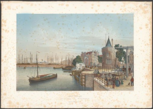 View of the Oosterdok in Amsterdam
