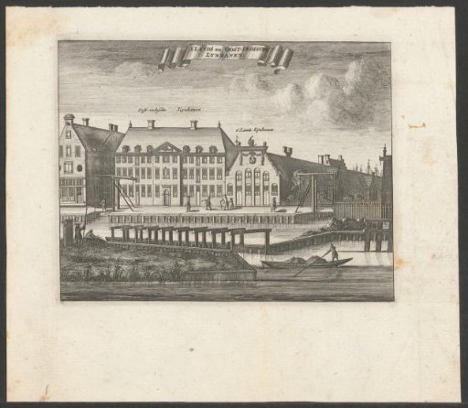 View of the hemp works of the VOC and the Admiralty on Oostenburg in Amsterdam
