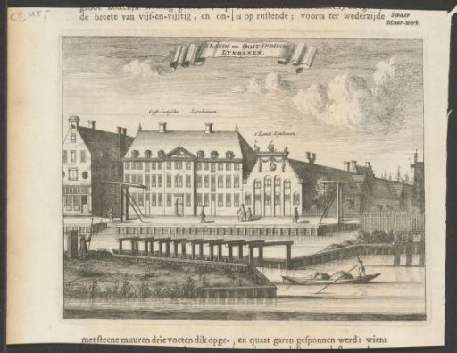 View of the hemp works of the VOC and the Admiralty on Oostenburg in Amsterdam