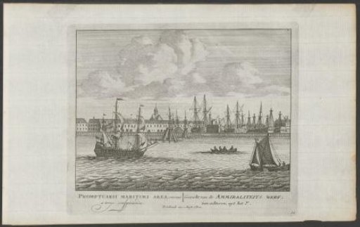 View of the Admiralty Shipyard in Amsterdam