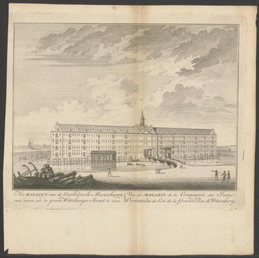 View of the East India Zeemagazijn in Amsterdam