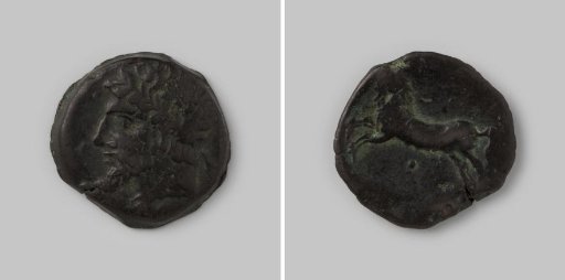Coin from Mauretania of King Masinisia, -202 to -148