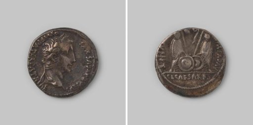 Denarius from the Roman Empire of Augustus, 27 BC - 14 AD