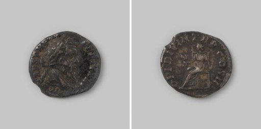 Denarius from the Roman Empire of Pertinax, 193