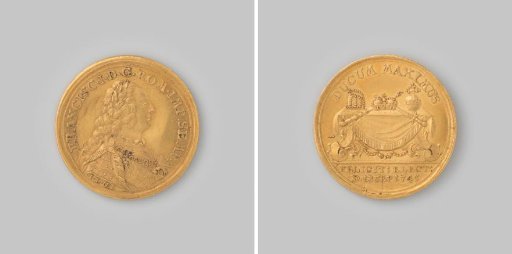 Ducat from the German Empire of Emperor Franz I Stephan, 1745