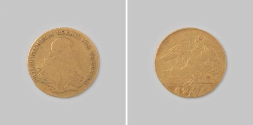Friedrich d'or from Prussia by Friedrich Wilhelm II, 1796