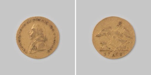 Friedrich d'or from Prussia by Friedrich Wilhelm III, 1798