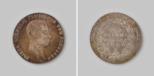 Reichstaler from Prussia by Friedrich Wilhelm III, 1816