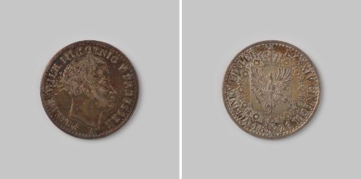 Sixth Taler from Prussia by Friedrich Wilhelm III, 1826