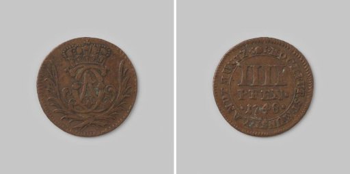 4 Pfennig from the Diocese of Münster by Clemens August, 1748