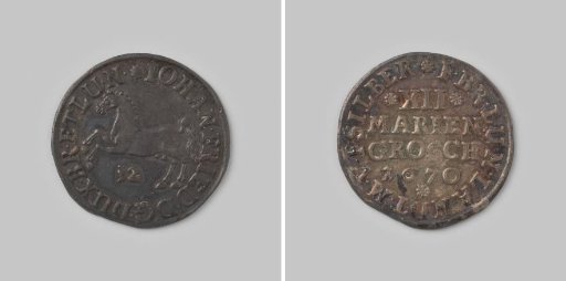 12 mariengroschen from Brunswick-Lüneburg-Calenberg, by Johann Friedrich, 1670