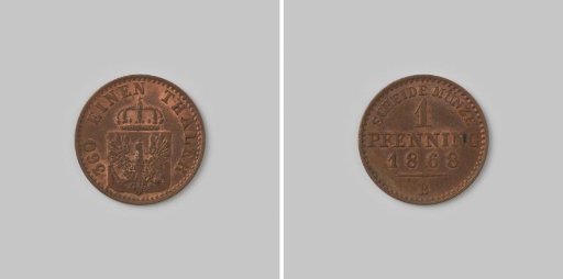 Pfennig from Prussia of Wilhelm I, 1868