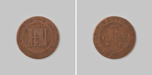 Three Centimes from the Kingdom of Westphalia of Jérôme Napoléon, 1812