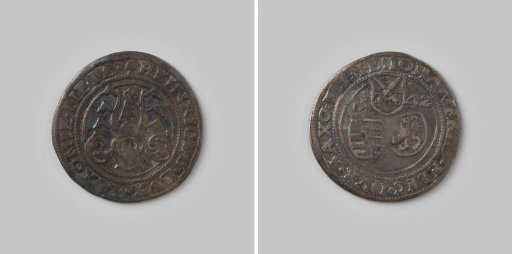 Ortstaler from Saxony, Ernestine Line, of Johann-Friedrich, 1542