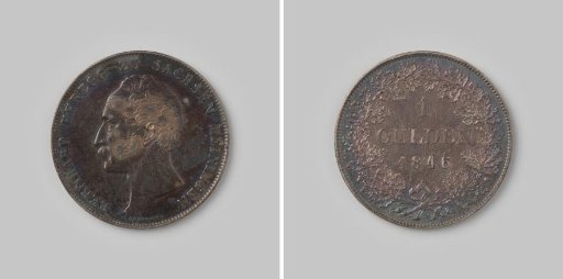 Gulden from the Duchy of Saxe-Meiningen of Bernhard, 1846