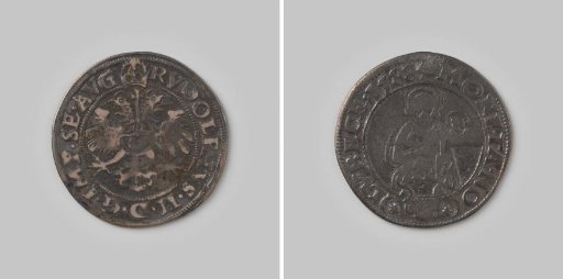 Quarter Thaler from the Free Hanseatic City of Lübeck, 1588, in the name of Emperor Rudolf II