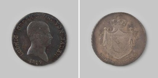 Kronentaler from the Grand Duchy of Baden of Karl Friedrich, 1819
