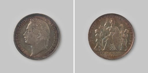 Gulden from the Kingdom of Württemberg of Wilhelm I, 1841