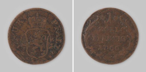 Customs penny from the Electoral Palatinate in Germany, 1766