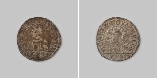 Six groschen or half franc from the city of Metz, 1641