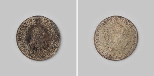 20 Kreuzer from the Austrian Empire of Franz I, 1809