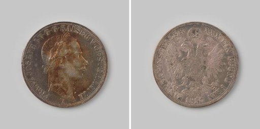 Vereinstaler from the Austrian Empire of Franz Joseph, 1857