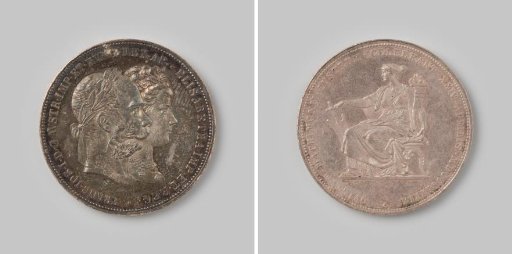 2 guilders from the Austrian Empire of Franz Joseph, 1879