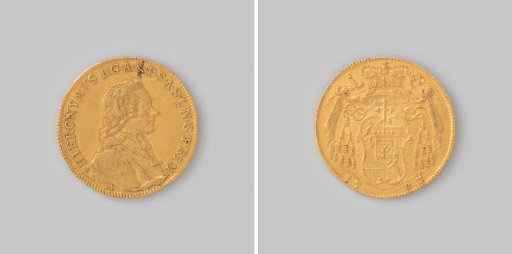 Ducat from the Archbishopric of Salzburg by Hieronymus von Colloredo, 1787