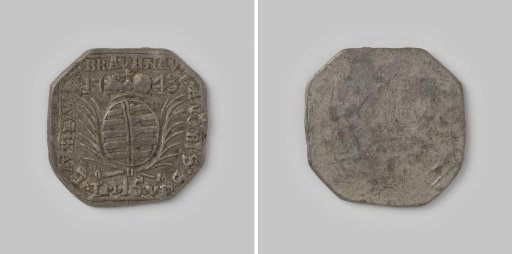Fifteen kreuzer, emergency coin from the city of Braunau in Austria, 1743