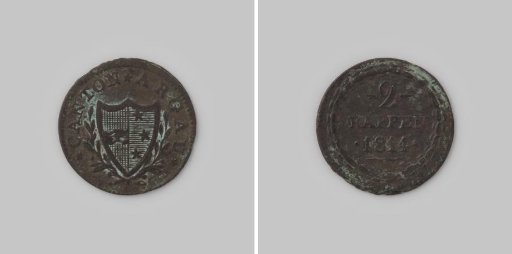 2 rappen from the canton of Aargau, 1814