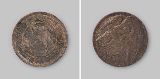 5 francs from Switzerland, Schützenfest Schaffhausen, 1865