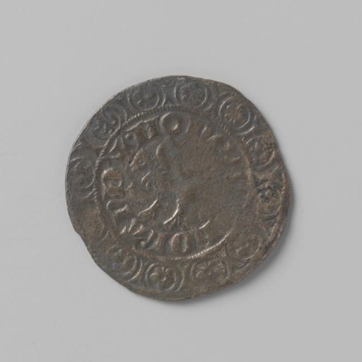 Dutch lion-groat of William V, 1345-1389