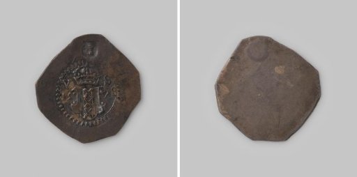 Five stuivers, emergency coin from Amsterdam, struck during the siege
