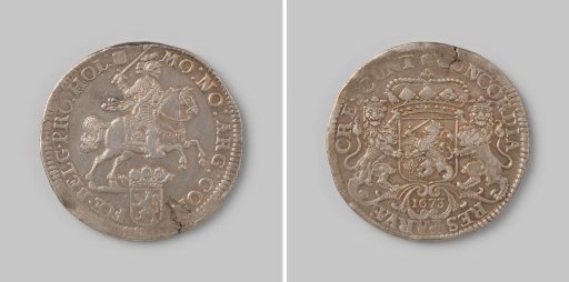 Holland, silver rijder, 1673