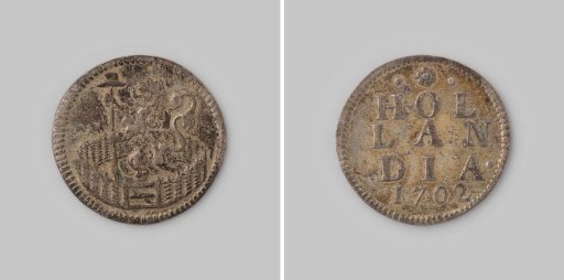Dutch duit, 1702. Silver recoinage