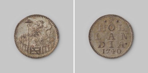 Dutch duit, 1740. Silver recoinage