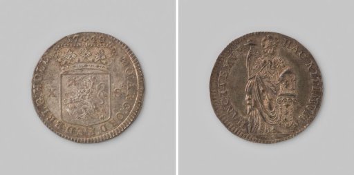 Dutch half guilder, 1749