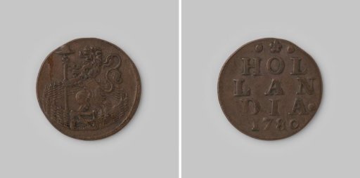 Dutch duit, 1780