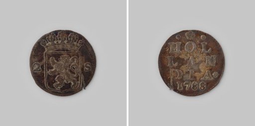 Dutch double stuiver, 1788