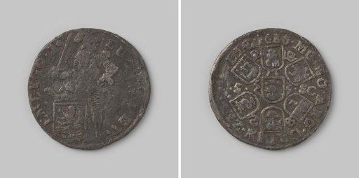 Zeeland thaler of 5 shillings [=30 stuivers] (counterfeit), 1686