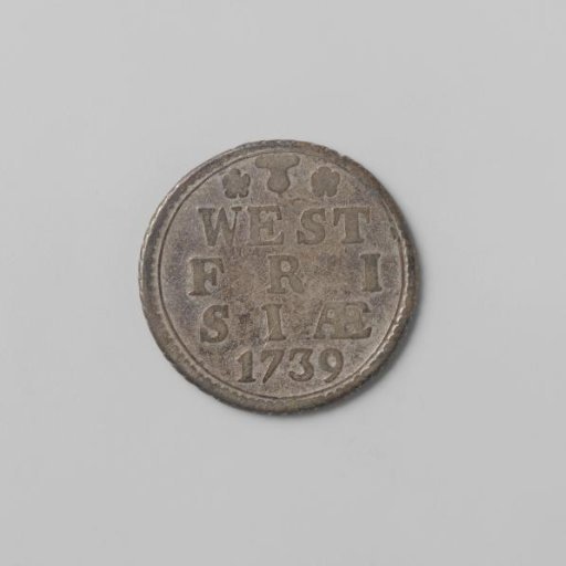 West Frisian duit, 1739. Silver discount