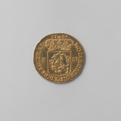 Utrecht half guilder, 1764. Gold minting